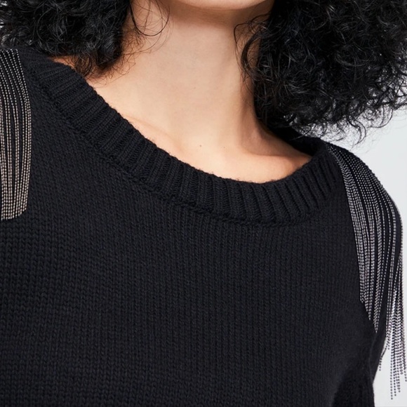 Wildfox Charleston Sympatico Sweater - Jet Black - Picture 3 of 4